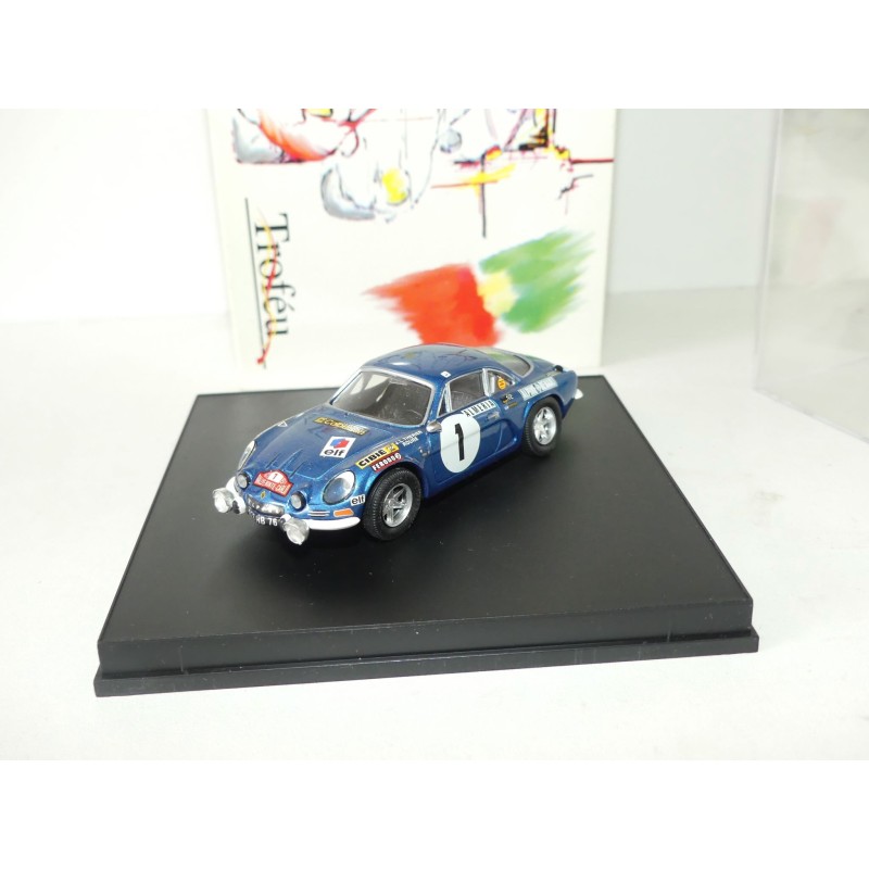 RENAULT ALPINE A110 N°1 RALLYE MONTE CARLO 1972 THERIER TROFEU 807W 1:43