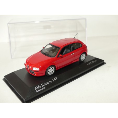ALFA ROMEO 147 2001 Rouge MINICHAMPS 1:43