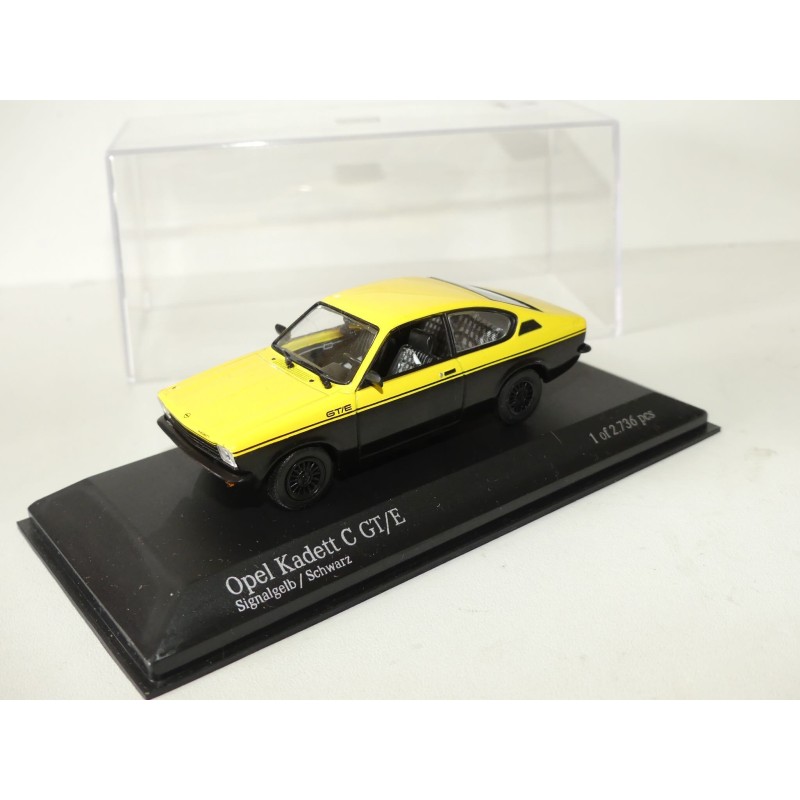 OPEL KADETT C  GT/E Jaune et Noir MINICHAMPS 1:43