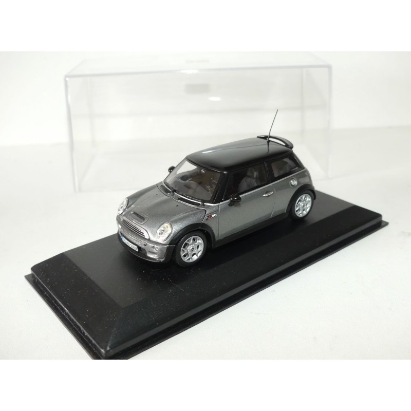 BMW MINI COOPER S 2002 Gris et toit Noir MINICHAMPS 1:43