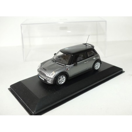 BMW MINI COOPER S 2002 Gris et toit Noir MINICHAMPS 1:43