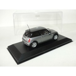 BMW MINI COOPER S 2002 Gris et toit Noir MINICHAMPS 1:43