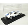 FORD GT 40 2004 Blanc et bande Bleu MINICHAMPS 1:43