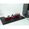VW COMBI Rouge et Blanc avec Sa Caravane ERIBA SCHUCO 1:43