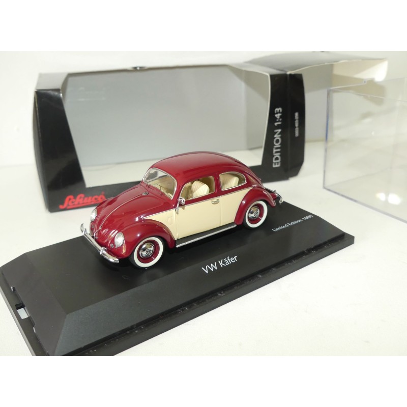 VW COCCINELLE KAFER Bordeaux et Beige SCHUCO 1:43