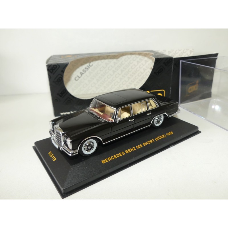 MERCEDES 600 SHORT KURZ 1966 Noir IXO CLC119 1:43