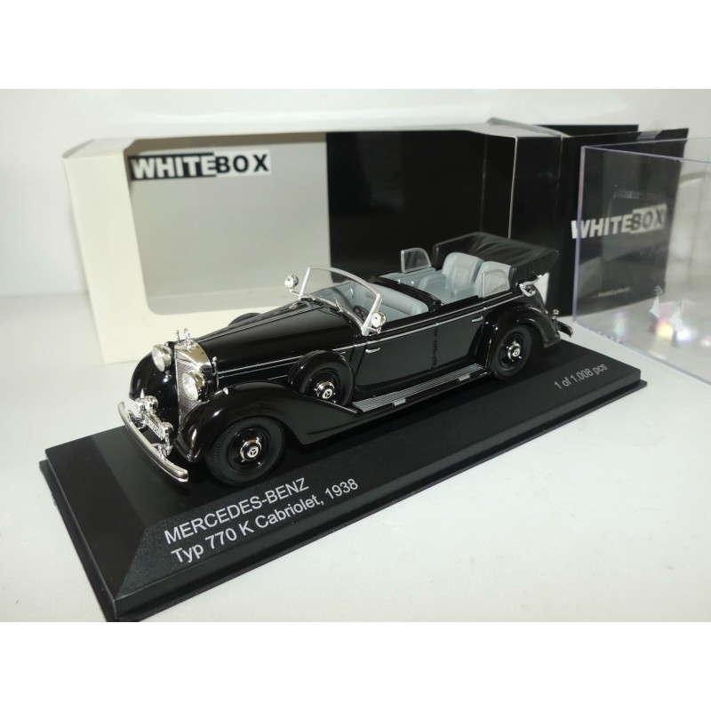 MERCEDES TYP 770 K CABRIOLET 1938 Noir WHITEBOX 1:43