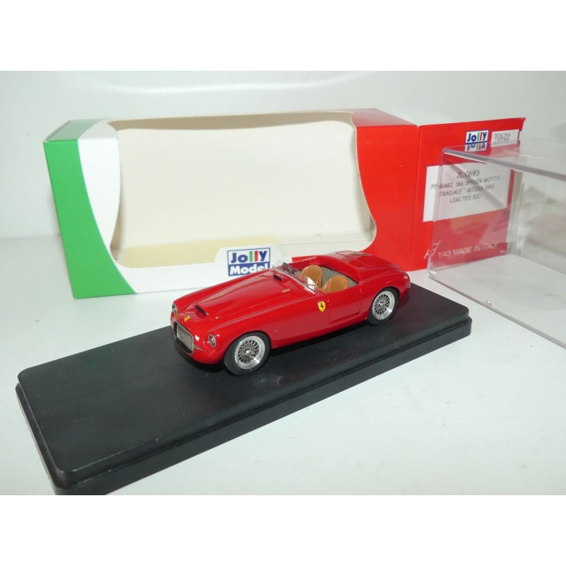 FERRARI 166 SPYDER MOTTO STRADALE 1950 Rouge JOLLY MODEL JL0693 1:43
