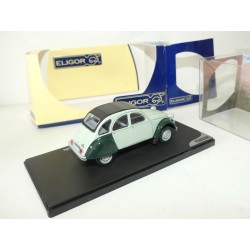 CITROEN 2CV 6 BICOLORE VERT ELIGOR 1:43