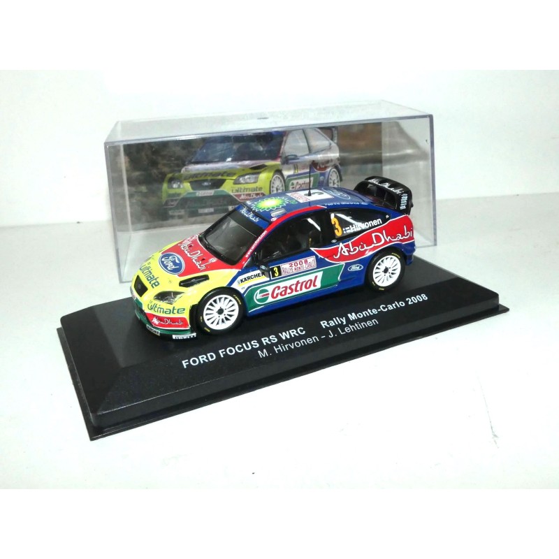 FORD FOCUS RS WRC RALLYE MONTE CARLO 2008 HIRVONEN ALTAYA 1:43 Arrivée 2ème