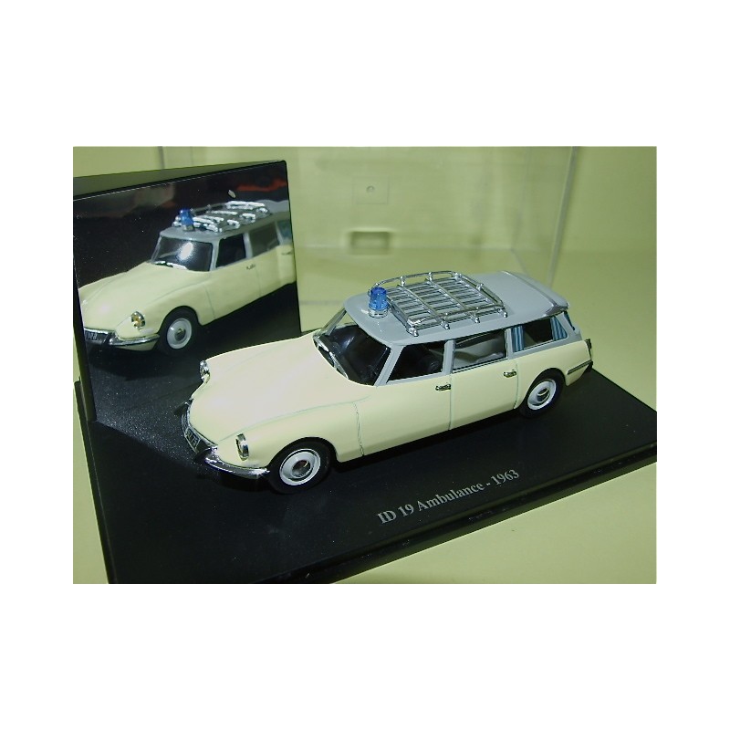 CITROEN ID 19 AMBULANCE 1963 UNIVERSAL HOBBIES 1:43 boite vitrine