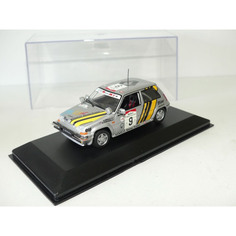 RENAULT 5 GT TURBO RALLYE IVORY COAST 1989 A. OREILLE UNIVERSAL HOBBIES 1:43 imperfection