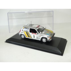 RENAULT 5 GT TURBO RALLYE IVORY COAST 1989 A. OREILLE UNIVERSAL HOBBIES 1:43 imperfection