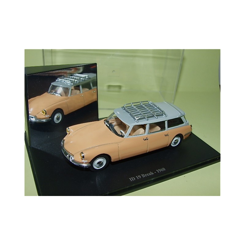 CITROEN ID 19 BREAK Orange 1960 UNIVERSAL HOBBIES 1:43 boite vitrine