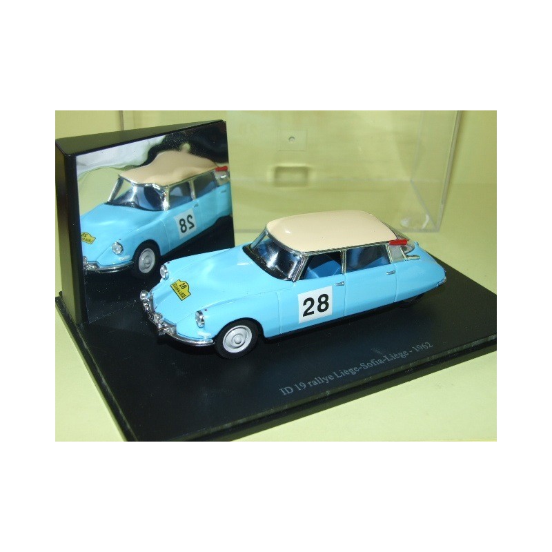 CITROEN ID 19 RALLYE LIEGE-SOFIA-LIEGE 1962 UNIVERSAL HOBBIES 1:43 boite vitrine