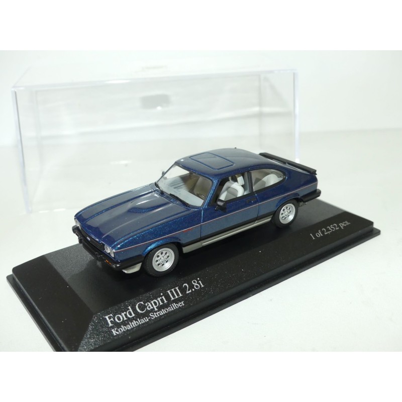 FORD CAPRI III 1982 Bleu et Gris MINICHAMPS 1:43