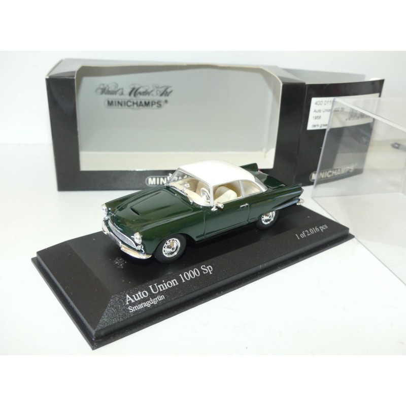 AUTO UNION 1000 SP 1958 Vert Dark Green MINICHAMPS 1:43