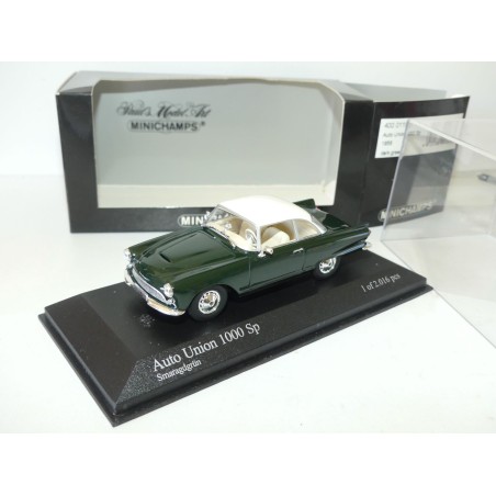 AUTO UNION 1000 SP 1958 Vert Dark Green MINICHAMPS 1:43