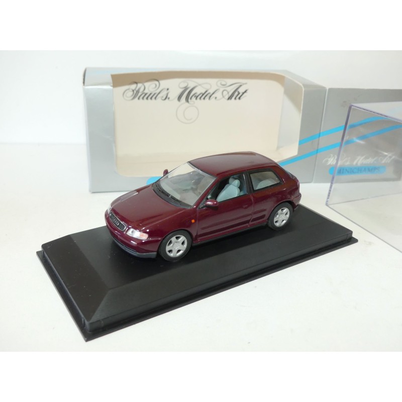 AUDI A3 8L Phase 1 3 Portes 1996 Bordeaux MINICHAMPS 1:43