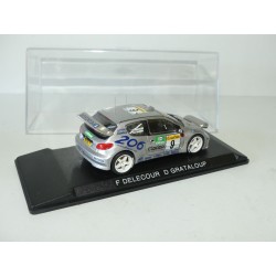 PEUGEOT 206 WRC RALLYE MONTE CARLO 2000 F. DELECOUR STARTER 1:43 version nuit