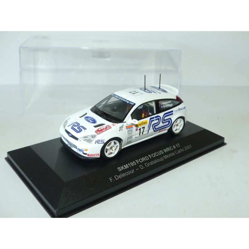 FORD FOCUS WRC MONTE CARLO 2001 F. DELECOUR VITESSE SKM195 1:43