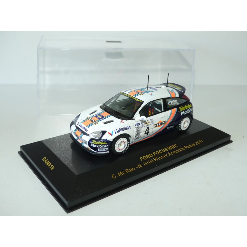 FORD FOCUS WRC RALLYE ACROPOLE 2001 Mc RAE IXO RAM019 1:43