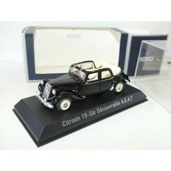 CITROEN TRACTION 15 SIX DECOUVRABLE AEAT 1951 Noir NOREV 1:43