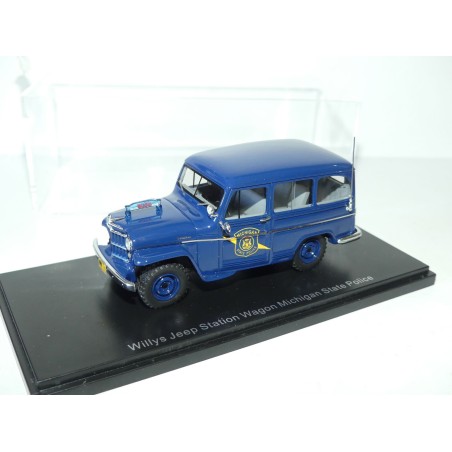JEEP WILLYS STATION WAGON MICHIGAN STATE POLICE NEO 1:43