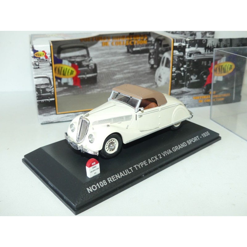 RENAULT TYPE ACX 2 VIVA GRAND SPORT 1935 Blanc NOSTALGIE N0108 1:43