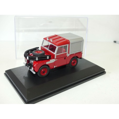 LAND ROVER 88 POMPIERS FIRE APPLIANCE OXFORD DIECAST 1:43