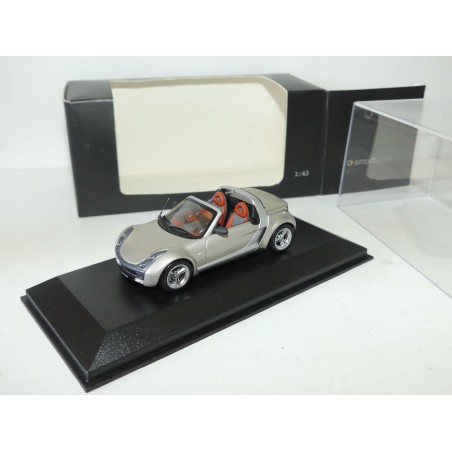 SMART ROADSTER 2003 Gris MINICHAMPS 1:43 boitage smart