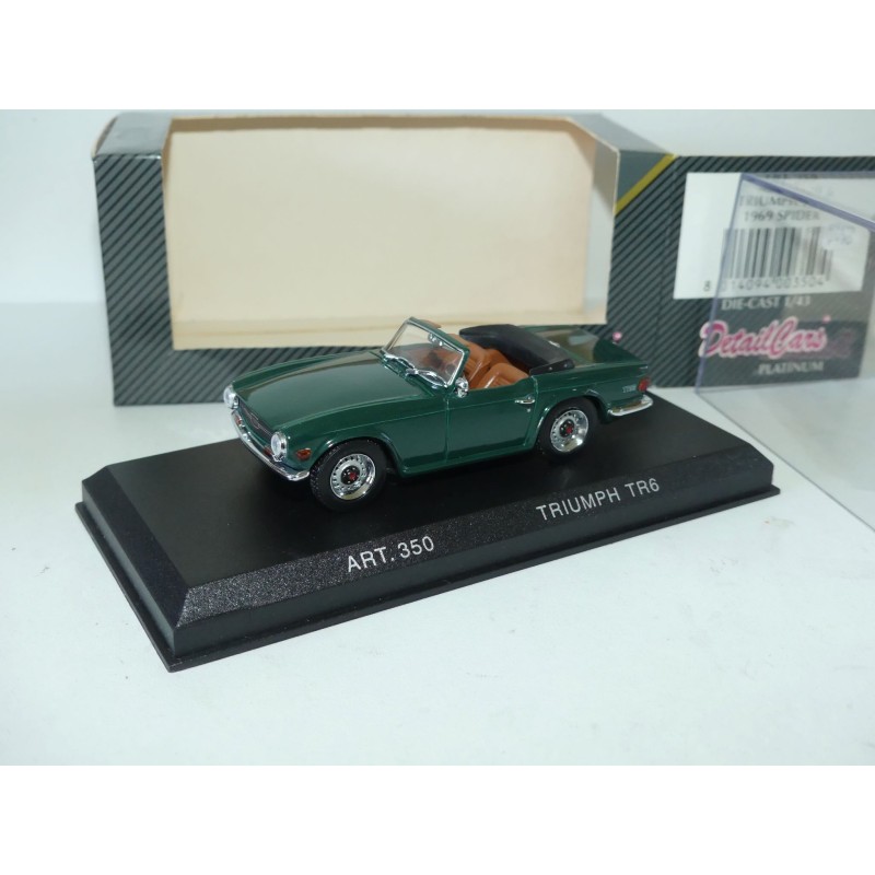 TRIUMPH TR6 SPIDER 1969 Vert DETAILCARS 350 1:43