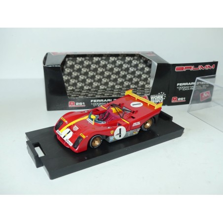 FERRARI 312 PB 1000 Km MONZA 1972 ICKX-REGAZZONI BRUMM R261 1:43 1er