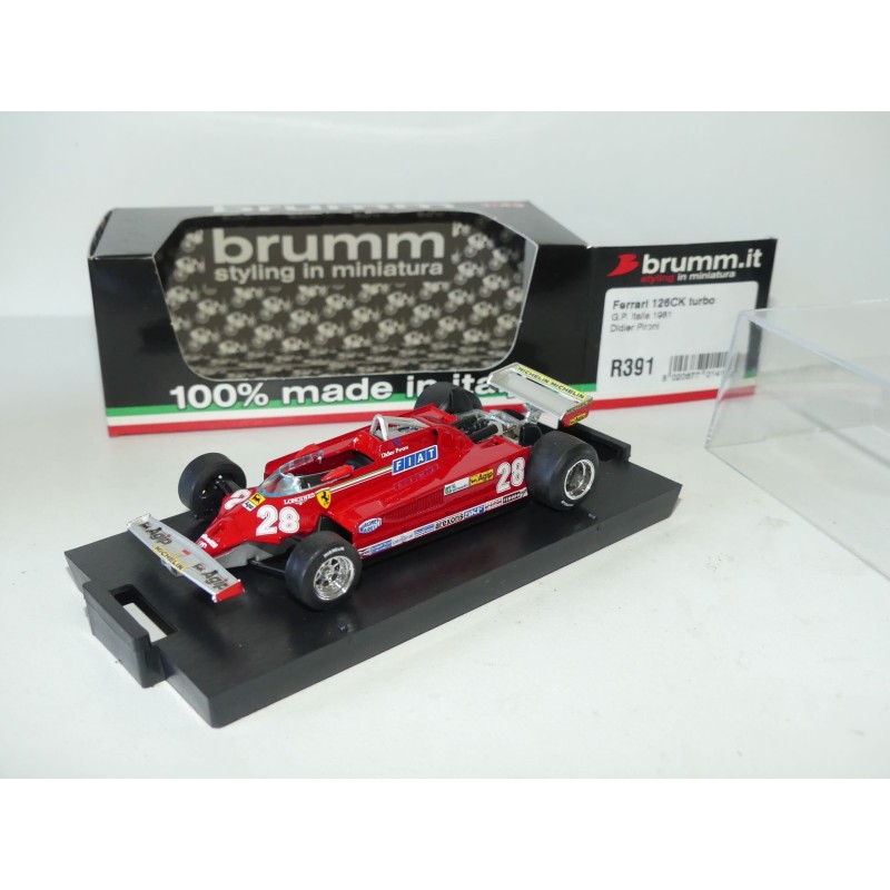 FERRARI 126 CK GP ITALIE 1981 PIRONI BRUMM R391 1:43