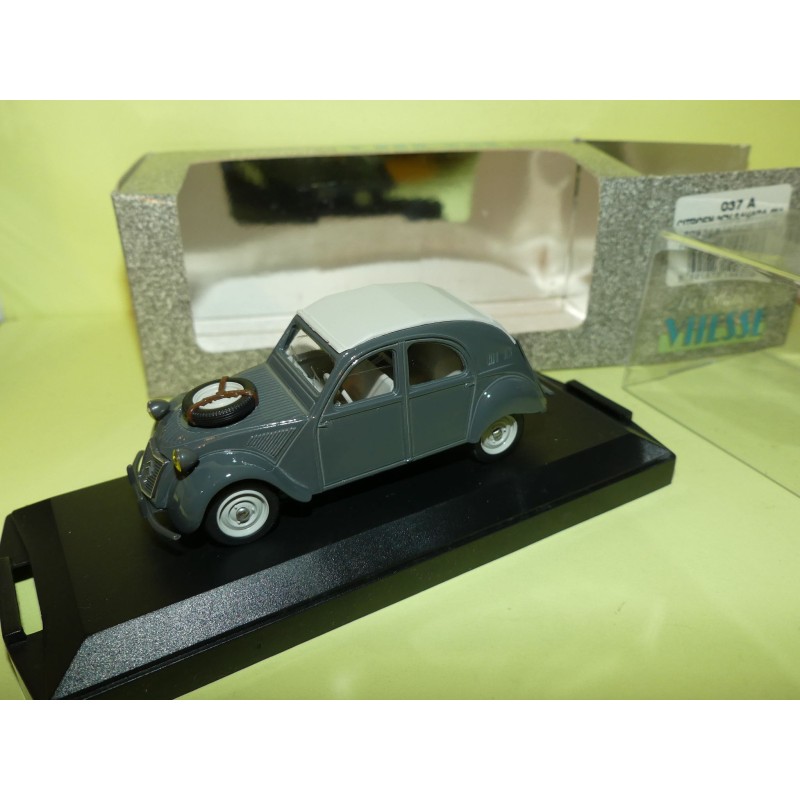 CITROEN 2CV SAHARA 4*4 PRESENTATION Toit fermé 1958 Gris Foncé VITESSE 037A 1:43