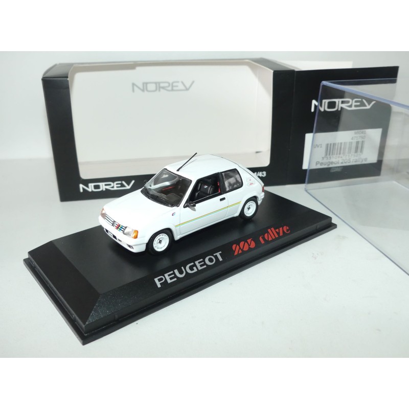 PEUGEOT 205 RALLYE 1988 Blanc NOREV 1:43