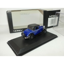 PEUGEOT 201 COUPE Bleu et Noir NOREV 1:43