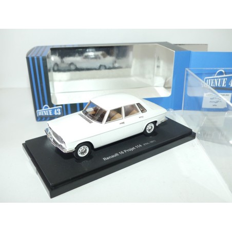 RENAULT 16 PROJET 114 1961 Blanc AVENUE 43 1:43