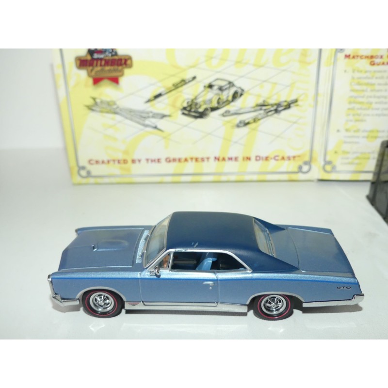 PONTIAC GTO 1963 Bleu MATCHBOX YMC03-M 1:43 imperfection