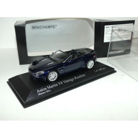 ASTON MARTIN V8 VANTAGE ROADSTER 2009 Bleu MINICHAMPS 1:43