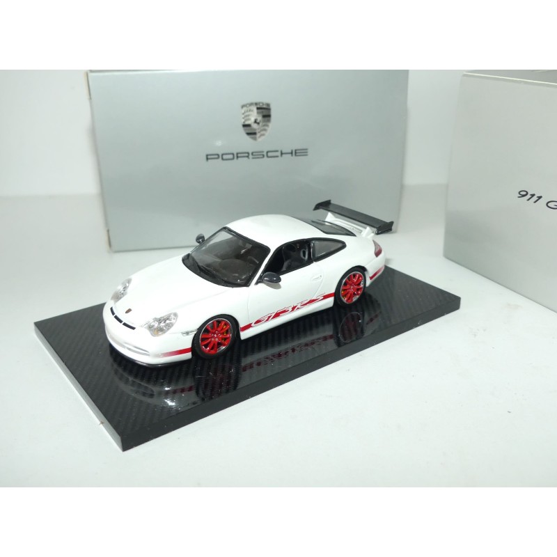 PORSCHE 911 GT3 RS Type 996 Blanc et Rouge MINICHAMPS 1:43