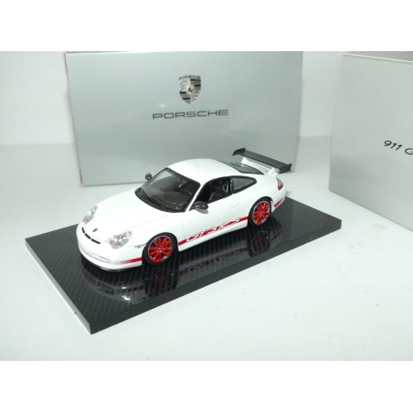 PORSCHE 911 GT3 RS Type 996 Blanc et Rouge MINICHAMPS 1:43