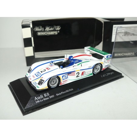AUDI R8 N°2 LE MANS 2005 MINICHAMPS 1:43