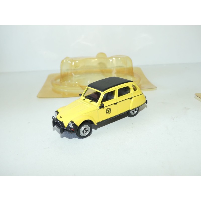 CITROEN 2CV N°120 DYANE CAPRA 1981 Jaune NOREV 1:43 sous coque