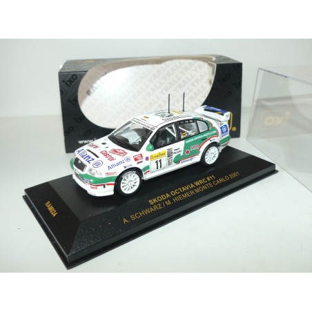 SKODA OCTAVIA WRC RALLYE MONTE CARLO 2001 SCHWARZ IXO RAM024 1:43