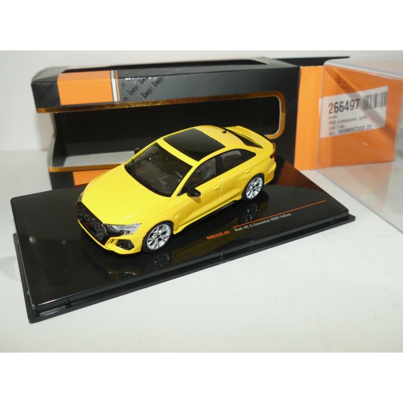AUDI RS3 LIMOUSINE 2022 Jaune IXO MOC332 1:43