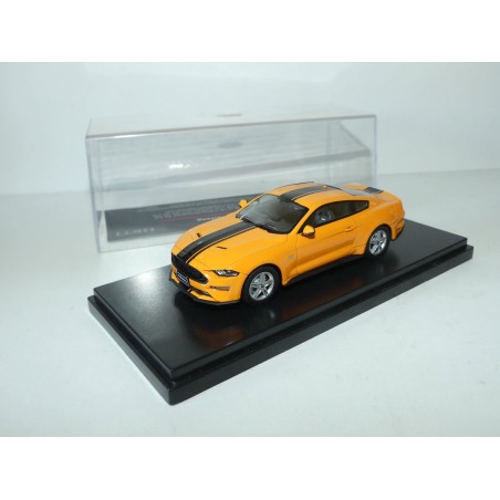 FORD MUSTANG 2018 Orange et Bande Noir TRAX TRR99 1:43