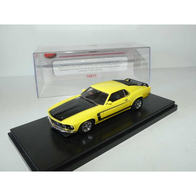 FORD MUSTANG BOSS 302 LHD 1969 Jaune et Noir TRAX TRR91D 1:43