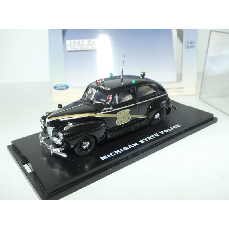 FORD 2 PORTES 1941 MICHIGAN STATE PATROL FIRST RESPONCE 1:43