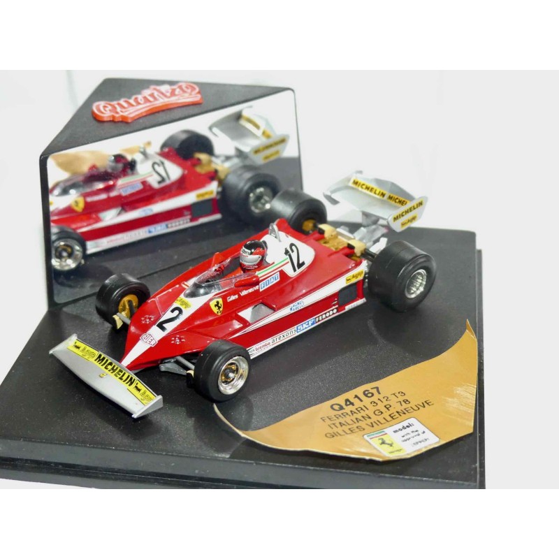 FERRARI 312 T3 GP D'ITALIE 1978 G. VILLENEUVE QUARTZO 4167 1:43